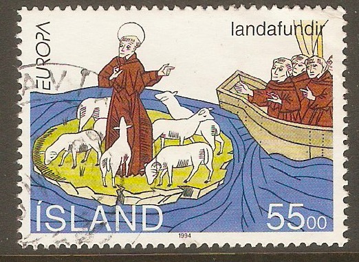 Iceland 1994 55k St. Brendan Stamp. SG821.